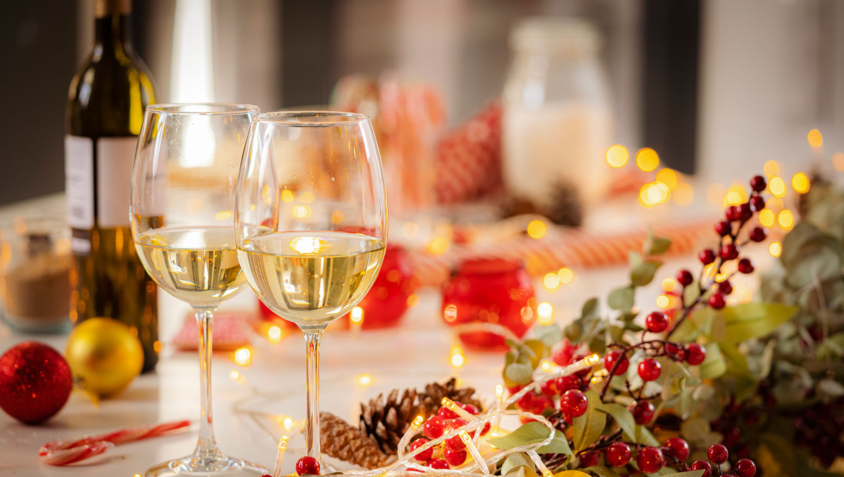 Wine Glasses on a table