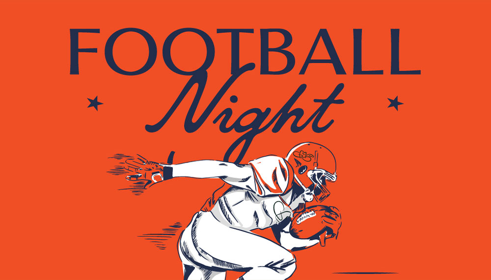 Football Night event poster