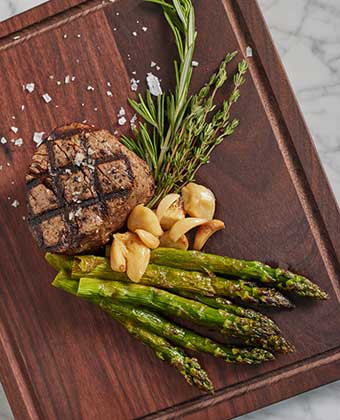 Steak and Asparagus Dish